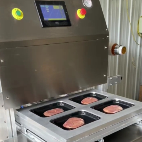 Vacuum skin packing machine (automatic cutting)