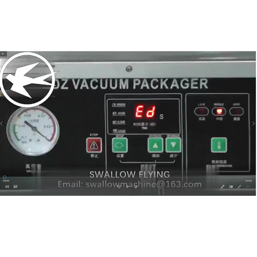 Double chamber vacuum packing machine operation